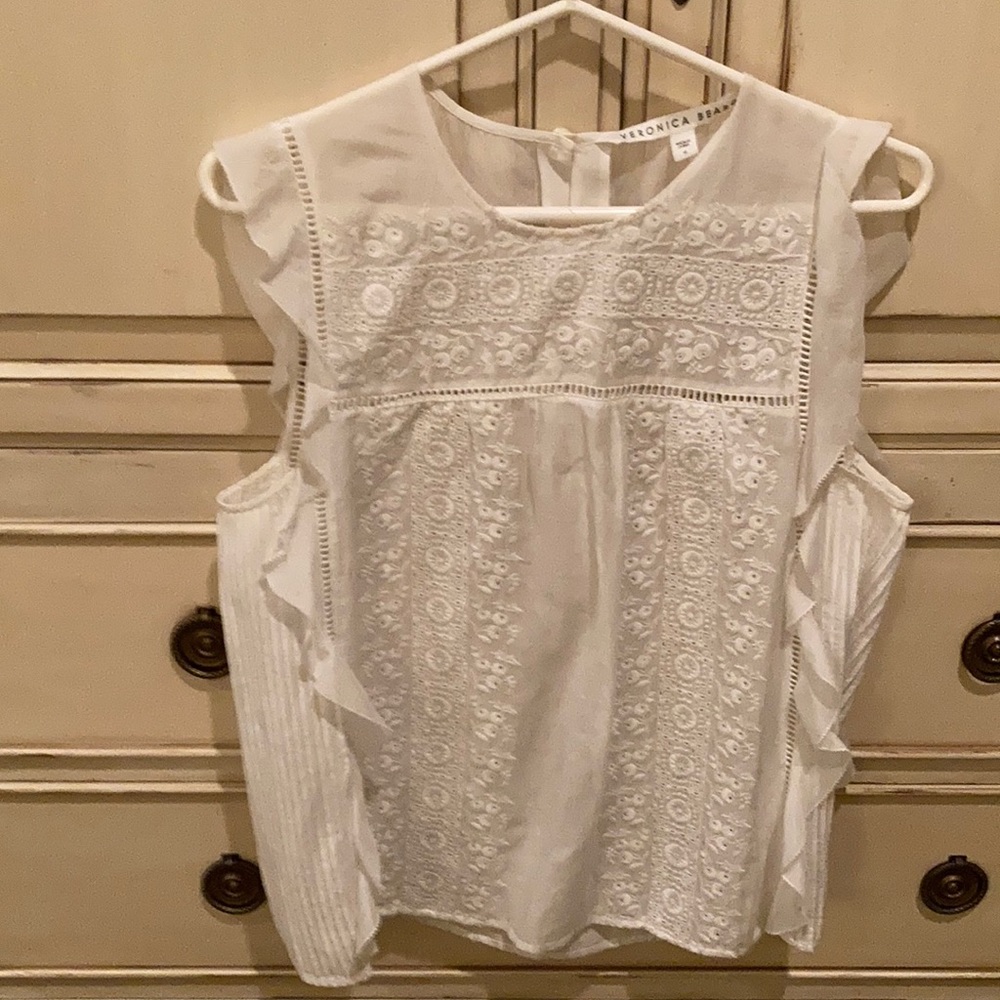 Veronica Beard Crew Neck Sleeveless Tunic